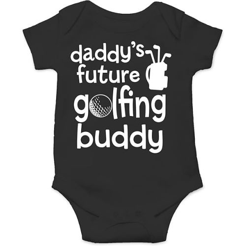 CBTwear Daddy’s Future Golfing Buddy Baby Bodysuit Adorable Boy Romper Clothing Cute Newborn Clothes