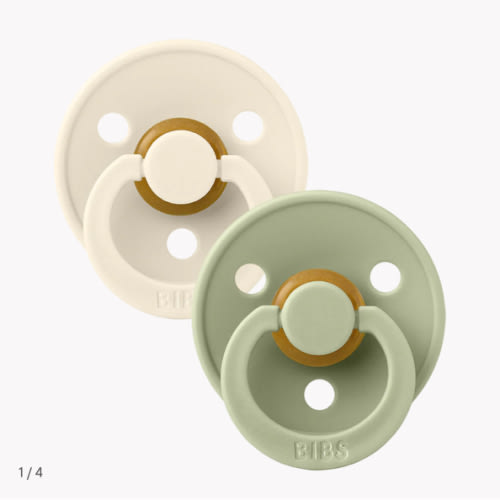 BIBS Colour 2 Pack - Ivory and Sage Pacifiers – Bibsworld store US