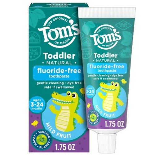 Tom's of Maine Mild Fruit Natural Toddler Training Toothpaste - Trial Size - 1.75oz