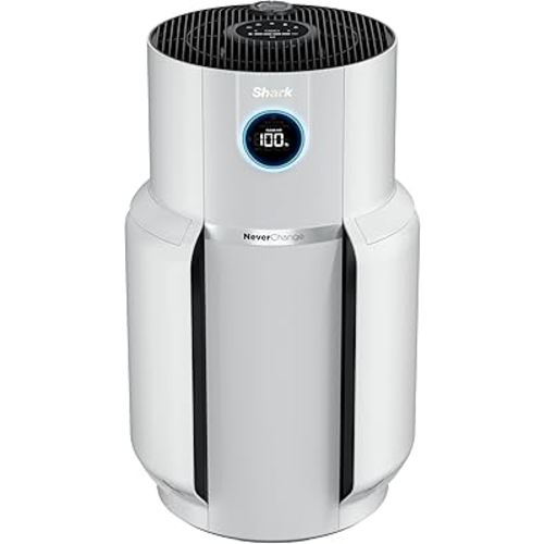 Shark Air Purifier for Home with NeverChange (5-Year) HEPA Air Filter, 1400 sq. ft. for Powerful Multi-Room Purification, Filters Smoke, Captures 99.98% of Particles & Dust, HP302, White