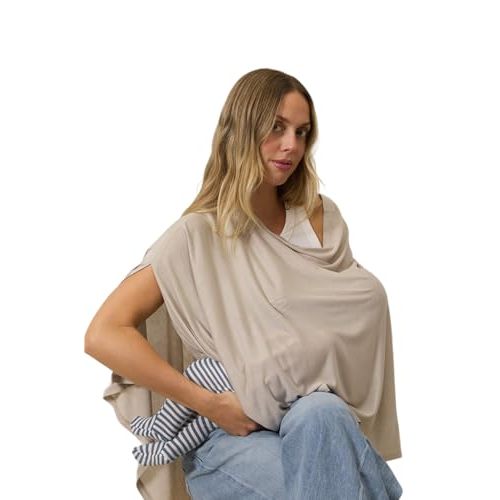 Solly Baby Nursing Cover, Ultra-Breathable, Lightweight Breastfeeding Cover-Up, Buttery-Soft Fabric, Universal Fit, Postpartum Essentials, Newborn Must Haves, Spelt