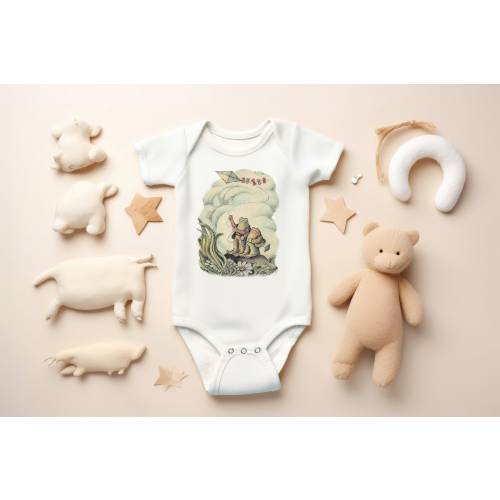 Frog And Toad Baby short sleeve bodysuit, Bookish Children&#39;s Literature Jersey Bodysuit Romper, Baby Shower Gift