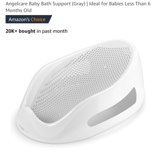 Amazon.com : angel care baby bath support gray