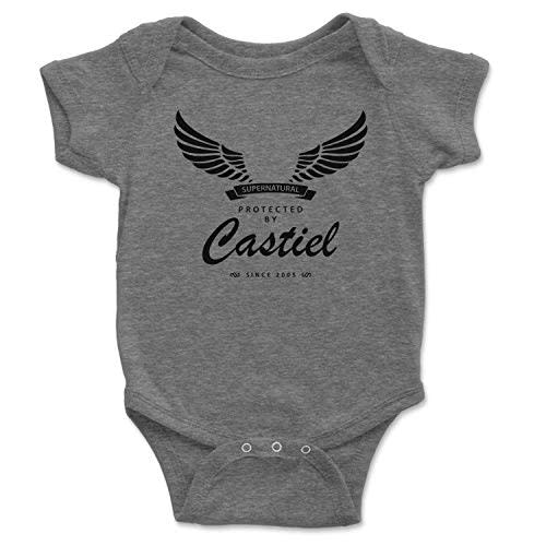 Brain Juice Tees Protected by Castiel Baby One Piece