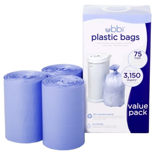 Ubbi Disposable Diaper Bags, 75 Ct
