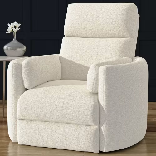 Simeon Collection Power Swivel Glider Recliner in Revel Oyster