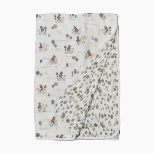 Loulou Lollipop Muslin Quilt - Bears On Bikes