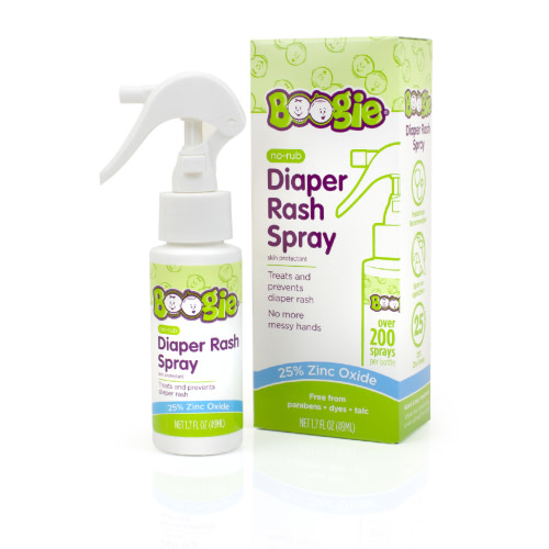 Boogie No-Rub Diaper Rash Spray with Zinc Oxide to Treat/Prevent Diaper Rash, 1.7 fl oz