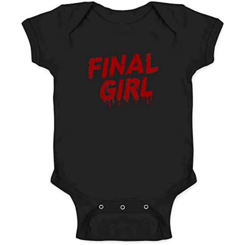 Pop Threads Final Girl Horror Movie Meme Trope Halloween Infant Baby Boy Girl Bodysuit