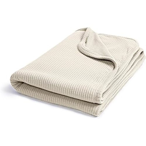 Ultra-Soft Rayon Made from Bamboo Baby Blanket - 30x40 Inches Double-Layer Swaddle Blanket, Breathable & Hypoallergenic, Lightweight Nursing Cover, Stroller Blanket for Infants & Toddlers