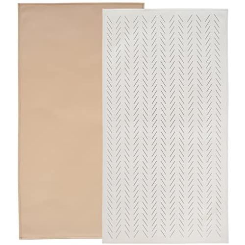 Baby Diaper Changing Pad Portable Changing Mat Travel Changing Pad Liner for Baby and Small Toddler(Beige&Herringbone)