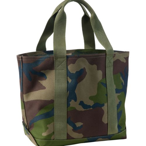 L.L. Bean Hunter's Tote Bag, Open-Top, Camouflage, Medium, Monogrammed