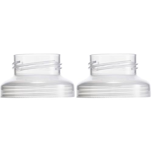 Boon Nursh Wide Neck Breast Pump Adaptor - Works with Spectra and Avent Breast Pumps - Compatible Nursh Bottles - Breastfeeding and Bottle-Feeding Essentials - 2 Count (Pack of 2)