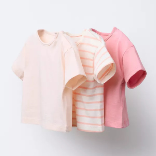 THREE-PACK OF STRIPED T-SHIRTS - Pink | ZARA United States