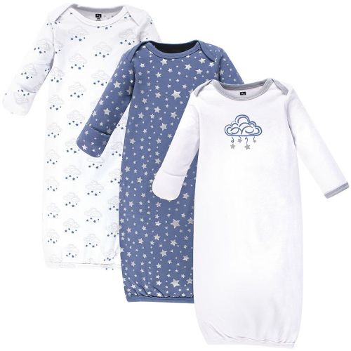 Infant Boy Cotton Long-sleeve Gowns 3pk