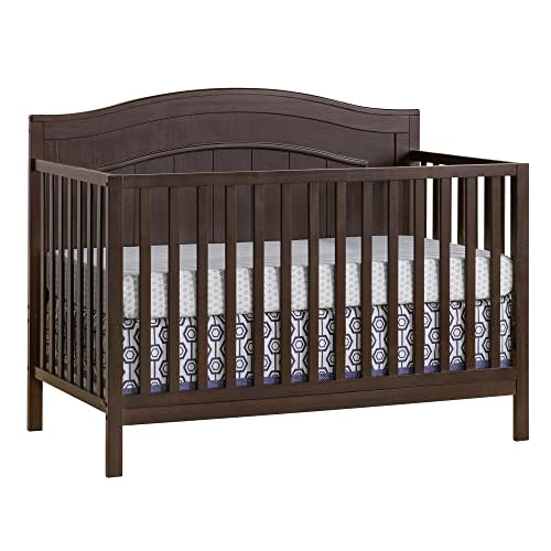 Oxford Baby Nolan 4-in-1 Convertible Baby Crib, Espresso Brown, GreenGuard Gold Certified