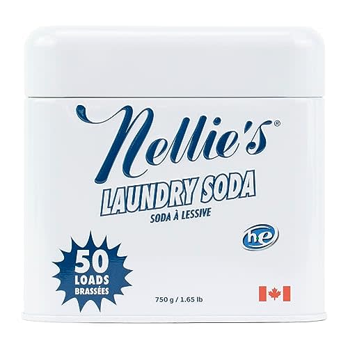 Nellie's Laundry Soda - Concentrated Laundry Detergent Powder - 50 Loads - Gentle on Skin and Environment - Fragrance-Free - (Made in Canada)