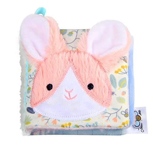 Babies Soft Books Crinkle Cloth Books for Babies Baby Teether Books High Contrast Baby Toys Touch and Feel Books for Infants Baby Toys (Rabbit)