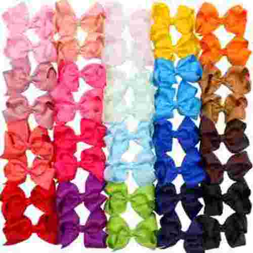 JOYOYO 40Pcs 4.5 inch Baby Hair Bows Alligator Clips Grosgrain Ribbon Big Bows Clips For Girls Toddlers Kids Children 20 Colors In Pairs