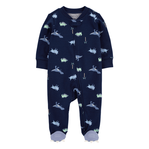 Baby Dinosaur 2-Way Zip Cotton Sleep & Play Pajamas - Carter's | Carter's