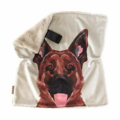 German Shepherd Dog Lovey, Dog Lovey Pet Lovey, Soft German Shepherd Lovey, Faux Fur Lovey, German Shepherd Baby Gift, Minky Lovey, Dog Gift