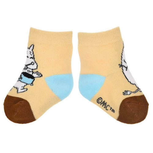 Moomintroll Baby Socks Beige - Nordicbuddies