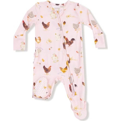 Collector Chickens Zip Footie, 0-3M