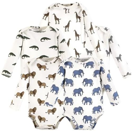 Touched by Nature unisex-baby Organic Cotton Long-sleeve Bodysuits