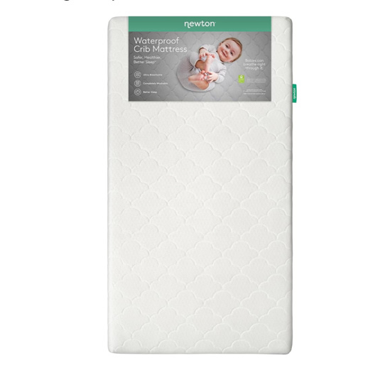 Newton Baby Waterproof Breathable Crib Mattress - Moonlight Grey