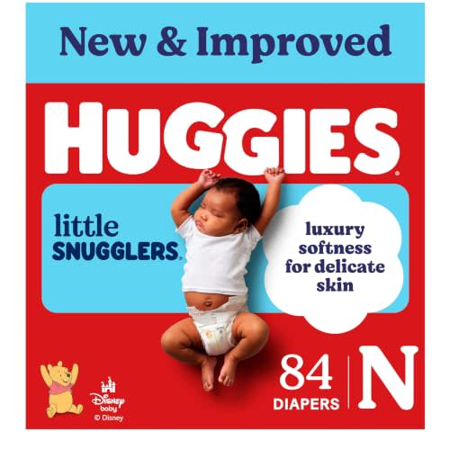 Huggies Little Snugglers Newborn Diapers, 84 Count