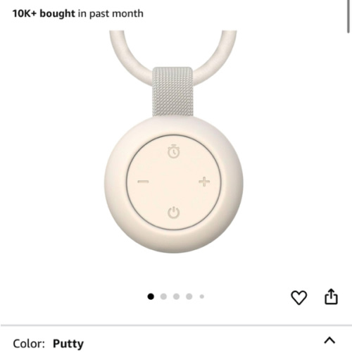 Portable Baby Sound Machine [White Noise for Babies Kids Adults][Sleep Soother][Timer Function][12 Soothing Sounds] 15 Hours Battery Life, Travel,Registry Gift,Shower,Clips on Baby Stroller