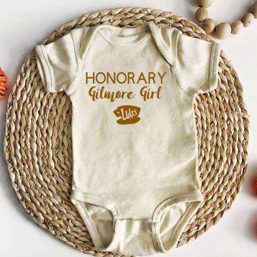 Natural Honorary Gilmore Girls Premium Onesie, Gilmore Girls Onesie, Gilmore Girls Baby Shirt, Baby Bodysuit