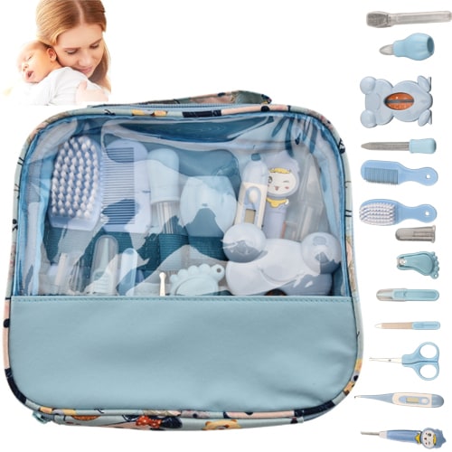 Baby Grooming Kit, newborn baby care kit baby care hygiene kit clipper scissor set infant hygiene products for newborns
