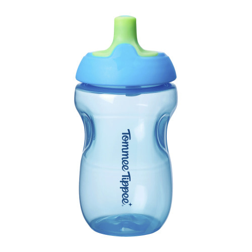 Tommee Tippee Sporty Spout Bottle, 10oz, No Spill Toddler Water Bottle For 12 months +,  Blue, 1 count