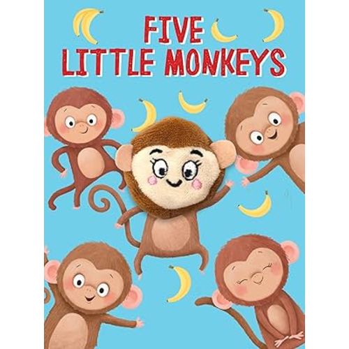 Five Little Monkeys - Children's Finger Puppet Board Book