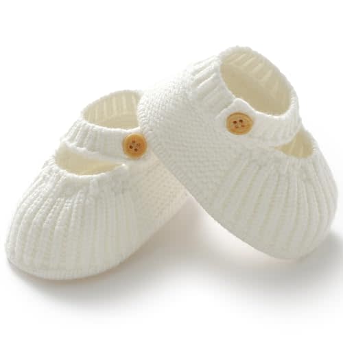 Wugugu Baby Booties Crochet Knit First Walkers Boots Newborn Soft Socks Shoes for Infant Boy Girl