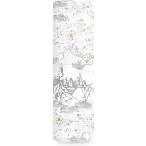 aden + anais Swaddle Blanket, 100% Cotton Blankets for Girls & Boys, Baby Receiving Swaddles, Ideal Newborn & Infant Swaddling Set, Single, Harry Potter