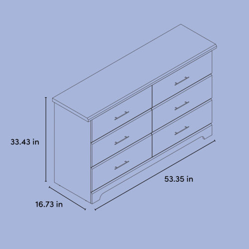 Storkcraft Brookside 6 Drawer Double Dresser & Reviews | Wayfair