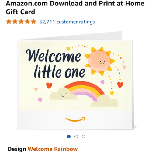 Amazon.com: Amazon Gift Card - Print - Welcome Rainbow: Gift Cards