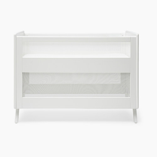 Halo 3-in-1 Breathable Mesh Convertible Crib with Conversion Kit - White