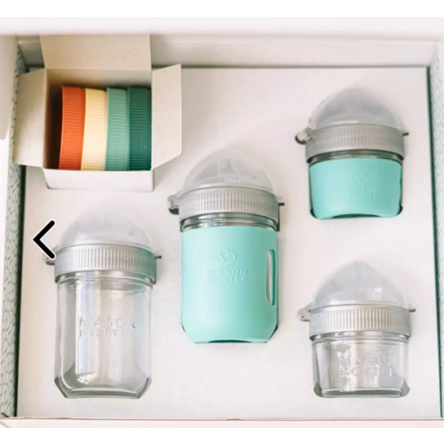 Healthy Baby Starter Gift Set – Mason Bottle