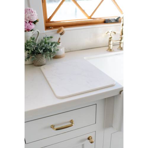 Diatomaceous Earth Dish Drying Mat | Quick-Dry, Absorbent, Heat-Resistant Tray for Kitchen Counter
