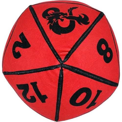 Northwest Cloud Pillow, 11", Red D20 Dice