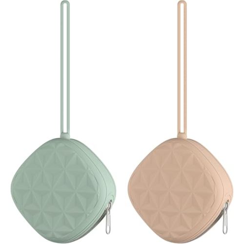 Silicone Pacifier Case for Diaper Bag, Newborn Baby Pacifier Holder Case For Boys & Girls (Color 3)