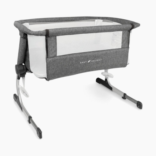 Baby Delight Beside Me Dreamer Bassinet & Bedside Sleeper - Charcoal Tweed