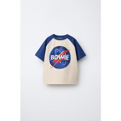 DAVID BOWIE © PRINT T-SHIRT - Oyster-white | ZARA United States