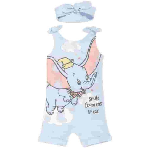Disney Classics Dumbo Newborn Baby Girls Romper and Headband Newborn to Toddler