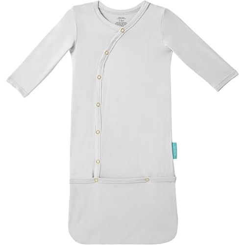 Supersoft Baby Sleeper Gowns, Premium Bamboo Viscose Infant Nightgown Sleepers Preemie Newborn Snap Bundler