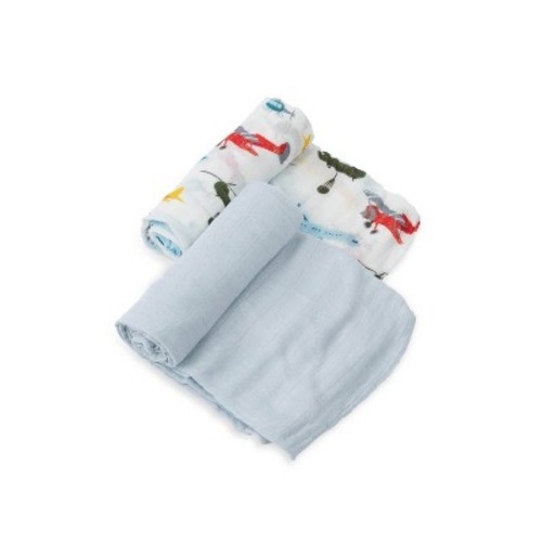 Little Unicorn Deluxe Muslin Swaddle Blanket - 2pk, Color: Air Show