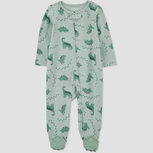 Carter's Just One You®️ Baby Boys' Dino Footed Pajama - Green, Size: Infant3M
